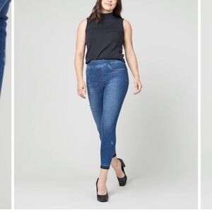 Spanx Distressed Ankle Skinny Jeans, Medium Wash